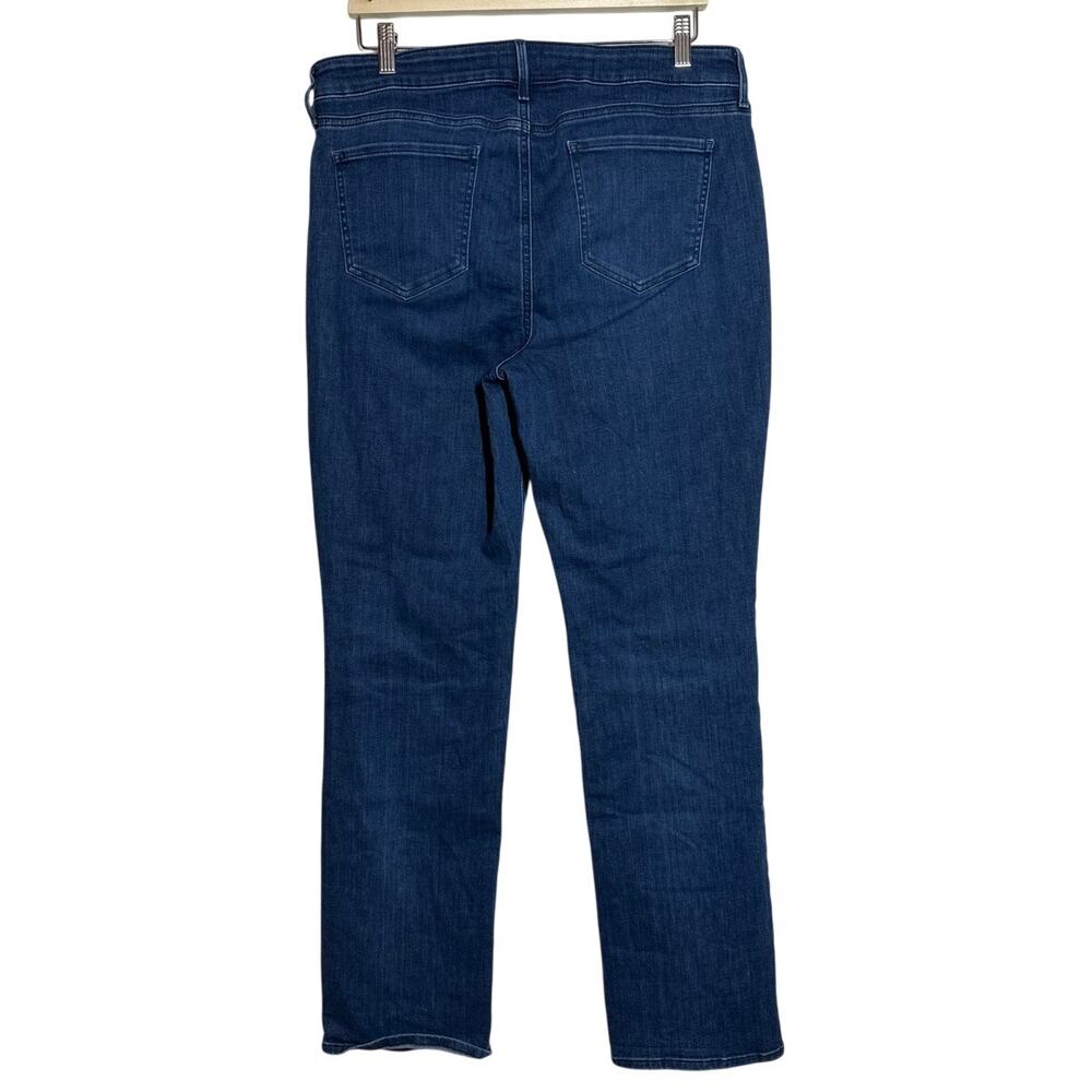 NYDJ Marilyn Straight Leg Jeans Lift Tuck Technology Blue Denim Stretch Sz 14 - Picture 6 of 11
